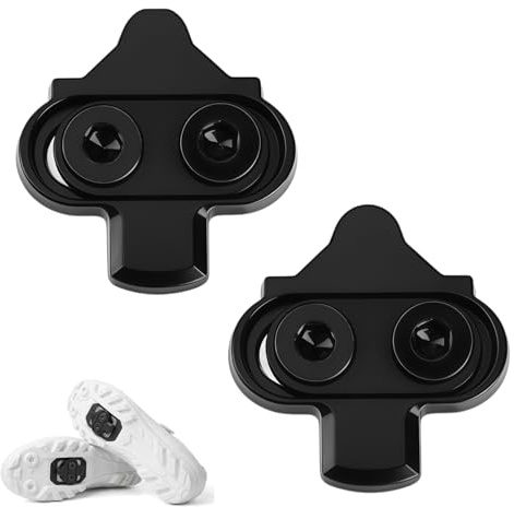SPD Cleats für Shimano SPD 2-Loch-Pedale – Cleats SH51 12° Float & SH56 Multi-Release, CrMo-Stahl, rutschfeste Platten, Komplettset für MTB, Gravel, Touren & Pendler
