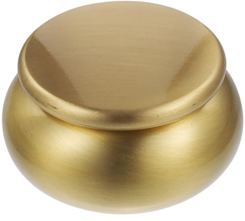 WESIEVYA Kleine Sicheres Design mit Dichtem Deckel Einäscherungsurne aus Kupfer oder Stabiles Material und Ascheaufbewahrung zu Hause Friedhof