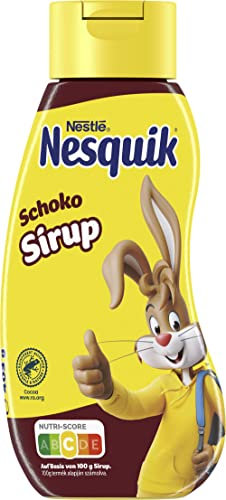 Nesquik Nesquik Nestlé NESQUIK, Schoko Sirup, verfeinert: als Topping für Getränke & Desserts, zum Einrühren in Milch, für leckere Trinkschokolade, 1er Pack (1x300ml)