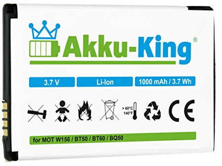 Akku-King Akku kompatibel mit Motorola BQ50, BT50 - Li-Ion 1000mAh - für V1050, V190, V195, V235, V323, V325, V360