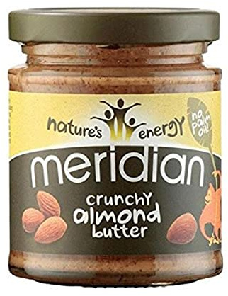 Meridian Natural Crunchy 100% Almond Butter 170g.