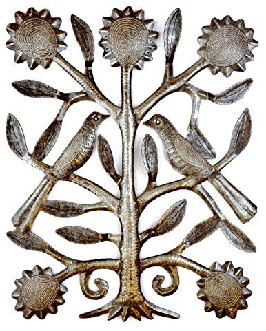 Beyond Borders Tree of Life, Wand-Art Hochzeit Tree, haitianische Metall Kunst, recyceltem Öl Drum