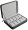 Guolich Scatola Portaoggetti per Orologi Custodia per Espositore per Gioielli in Pelle PU Organizer per Collezione di Gioielli con Cerniera (10 Slots)