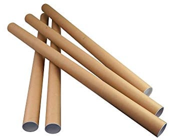 Globe Packaging 5 x A0 Postal Tubes Poster Mailers 885mm x 50mm Rolls + End Caps