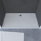 AURLANE Receveur de Douche a Poser Extra-Plat Anti-Derapant en Acrylique Blanc Rectangle - 140 x 80 cm - Bac de Douche Whiteness 140 SCAB127