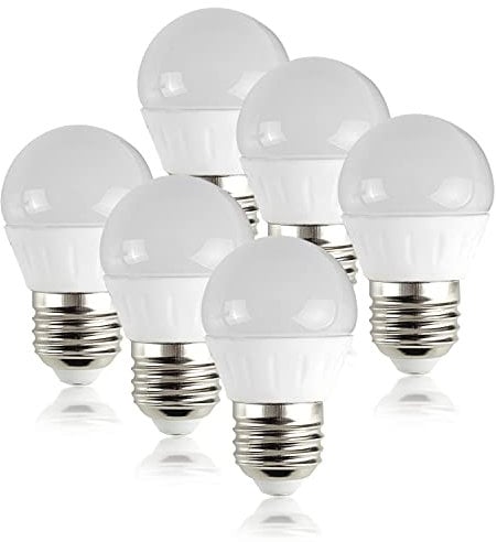 MiniSun | 4W LED ES E27 Golfball Energy Saving Long Life Light Bulbs | LED Bulbs, Home Décor & Improvement Essential | Pack of 6 | Warm White