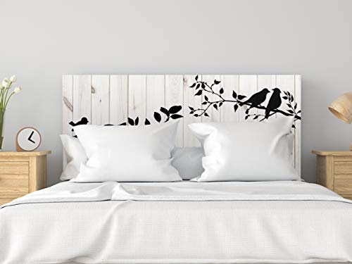 Oedim Cabecero Cama Cartón Ecólogico Nido de Abeja Pájaros en Rama 150x60cm | Disponible en Varias Medidas | Cabecero Ligero, Elegante, Resistente y Económico