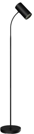 Lindby Stehlampe Karoli (Modern) in Schwarz aus Metall (1 flammig, E27) - Stehleuchte Standleuchte Floor Lamp Wohnzimmerlampe Wohnzimmerleuchte