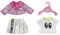 BABY born City Outfit, Puppenoutfit mit rosa Lederjacke, Shirt und Glitzerrock,für 43 cm Puppen, 830222 Zapf Creation