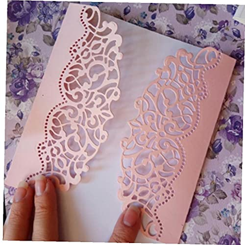 Zonster Grußkarte Border Stanzformen, Prägen DIY Spitze-Rand-Feld-Schablone Für DIY Scrapbooking Emboss Papierkarten-Schablone
