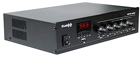 E-Lektron PA-TRON45 ELA Mono Mischverstärker 45W für Beschallung-Anlage | USB | Bluetooth | FM-Radio