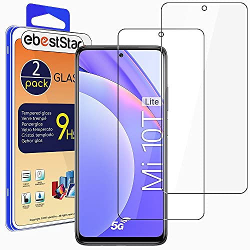 ebestStar - Cristal Templado x2 para Xiaomi Mi 10T Lite 5G, Protector Pantalla Película Vidrio, Antigolpes