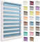 Doppelrollo ohne Bohren, 30x150 cm Stoffgröße, Duo Rollo Klemmfix, Easyfix, lichtdurchlässig und verdunkelnd, Day&Night, Klemmrollo Sonnenschutzrollo Fensterrollo für Fenster & Türen