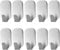 SECALIFE Pack of 10 Self-Adhesive Stainless Steel Hooks Waterproof Towel Hooks Stick on Wall and Door for Kitchen, Bathroom and Office