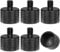 Carpro Mic Stand Adapter 5/8-27 Female to 1/4-20 Male for Camera Monitor Tripod Thread Adapter Conversion Connector Screw Adapter for Microphone Stand Mount Adapter, 6 Pack (Black)