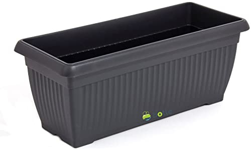 botle Jardinière géante pour Balcon Anthracite 80 x 33 x 33 cm