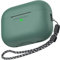 AHASTYLE Silikon Hülle für Airpods Pro 2 Schutzhülle und Haut Case für AirPods Pro 2 [Front-LED Sichtbar] Kompatibel mit Airpods Pro 2. Generation (Mit Handschlaufe, Kieferngrün)