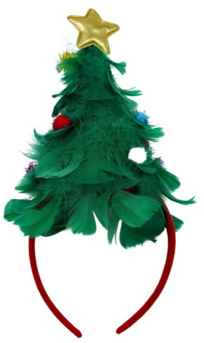 Needzo Bandeau de sapin de Noël, accessoire de cheveux festif pour femmes ou filles, taille unique