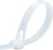 Oksdown Confezione da 100 fascette stringicavo spesse bianche, resistenti, grandi, 150 mm x 7,6 mm, in nylon resistente, autobloccanti, 15,2 cm, trasparenti
