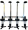 4 Bottle Alcohol Spirit Measure Drink Dispenser Bar Butler Home Bar Garage Man Cave Set Plastic Wall Bracket plus 4 x 25ml Traditional Optics (4 Bottle)