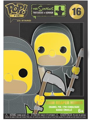 Funko Large Enamel Pin HORROR: SIMPSONS - Homer Simpson - HOMER - the Simpsons Enamel Pins - Cute Collectable Novelty Brooch - for Backpacks & Bags - Gift Idea - Official Merchandise