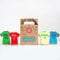 Craft & Crumb 6 x Football Shirt Biscuit Party Bags - Baking & Decorating Kit Favours for Kids - Pre-Measured Cookie Mix, Metal Cutter, Icing Pens - Parties, Easter and More