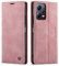 niloucase Compatible Funda Xiaomi Poco X5 5G/Xiaomi Redmi Note 12 5G Flip Leather Edition,magnético, función de Soporte y Ranuras para Tarjetas-Rosa