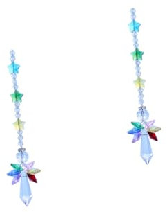 EXCEART 2st Zubehör Zum Aufhängen Des Rückspiegels Zubehör Für Die Innenausstattung Von Autos Vorhanganhänger Aus Kristall Auto-dekor Auto Baumelnde Ornamente Modeschmuck Fenster Korn