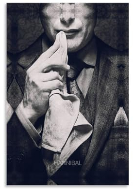 Hannibal-Poster, dekoratives Gemälde, Leinwand, Wandposter und Kunstdruck, modernes Familienschlafzimmer-Dekor-Poster, 20 x 30 cm