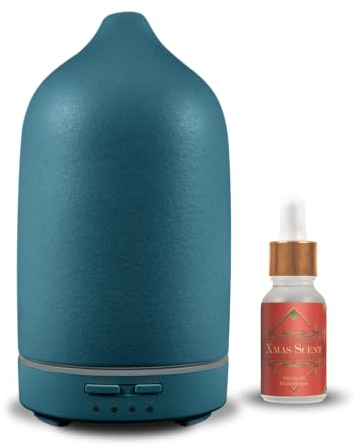 Aroma Diffuser AS Mini (sea Green) | von Reima | Ultraschall Luftbefeuchter | inkl. hochwertigem Parfümöl Xmas Scent | fruchtiger Bratapfel und süße Orange mit weihnachtlichen Gewürzen