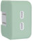LCMOCICO 35W Dual USB-C Port Power Adapter Sleeve Cover Soft Liquid Silicone Charger Case for MacBook Air 13.6 38.9 cm M3 M2 2024 2023 Model A2681 A3113 A2941 A3114, Green