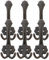 Novaliv 6x Gusseiserne Wandhaken Garderobenhaken 14x6x7 cm einfache Montage stabil sicher ideal für Wand-Dekoration Garderobe Vintage Stil robust langlebig und elegant Dekoration Haken Kleiderhaken