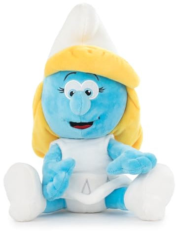 Die Schlümpfe Plüsch - Klassischer Schlumpf, Schlumpfine, Papa Schlumpf, Philosophischer Schlumpf, Joker Schlumpf, Mürrischer Schlumpf - 26cm 16002615 (Schlumpfine)