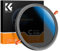 Filtre d'objectif 2 en 1 ND et CPL variable de 52 mm, ND2-ND32 (1 à 5 arrêts) à densité neutre variable et polarisant HD en verre optique étanche pour objectif d'appareil photo avec tige poussoir