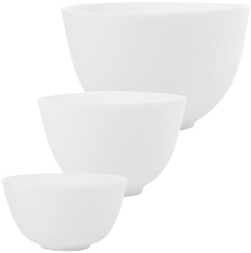 DOITOOL 3 Cuencos De Silicona Multicolor Para Mezclar Cuencos Reutilizables Para Preparar Y Servir Cuencos Para Condimentos Cuencos Para Para Cuidado De La
