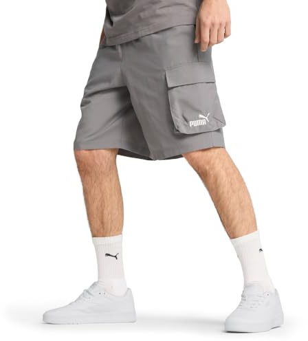 PUMA Herren Essentials Woven 9 Cargo Shorts Cargos, Gusseisen 25, XL
