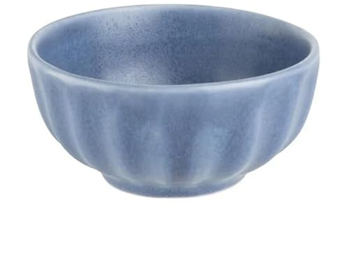 nisbets limited Olympia Corallite Blue Deep Bowl - 105x55mm (Box 12) | Brings durable, stackable convenience to busy professional catering services, ideal for commercial dishwashers.