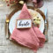SYSUII 24 Stück Stoffservietten Baumwolle Musselin Servietten Stoff Tischservietten 43x43 cm Abwaschbare Servietten Tischdekoration für Partys Hochzeit Geburtstag Cafe Restaurant Küche-Rosa