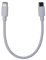 PEVive Cable USB C a USB C de 60 W, tipo C, cable de sincronización de datos de carga rápida corta para teléfono celular y tableta