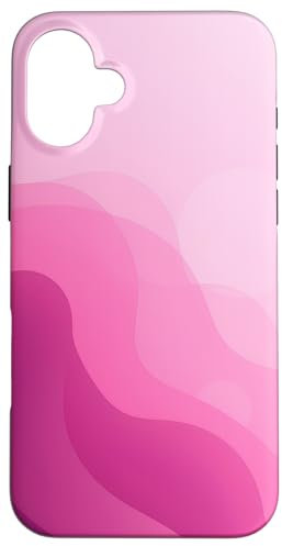 iPhone 16 Plus Cute and Minimal Pink Abstract Art Case