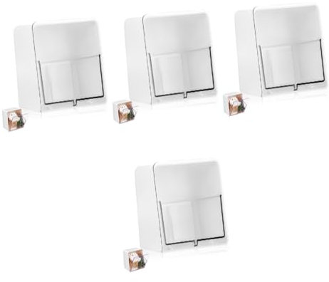 MUCKLILY 4stücke Cotton Swab Holder Elegante Aufbewahrungsbox Für Baumwollstäbchen Fach Unterteilt Vielseitig Einsetzbar Für Badezimmer Und Schlafzimmer Platzsparendes Design