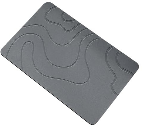 Kieselstein-Badematte, wasserabsorbierende Steinmatte, Eingangs-Teppich, wasserabsorbierend, bequem unter den Füßen, langlebig, 40 x 60 cm, für Haustür
