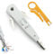 2 Pcs Punch Ethernet Down Tool, Wire Stripper Combo, Ethernet Punchdowns Tool for Telephone Cable