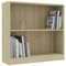 HEFZGDB Bücherregal Sonoma-Eiche 80x24x75 cm Holzwerkstoff Allzweckschrank Bücherregal Klein Regale Vitrine für Büro Wohnbereich Arbeitszimmer Schlafzimmer
