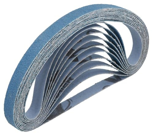 457mm x 13mm Sanding Belts Zirconium Oxide 60 Grit Coarse Power File Sander 10pc