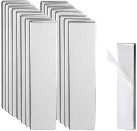 16 Magnete zum Kleben,40x10x2mm Neodym Magnetes Flach | Neodym Magnete, Selbstklebende Magnete für Whiteboard, Kühlschrank, Fotos, Küche, Büro, starke Haftkraft, langlebig