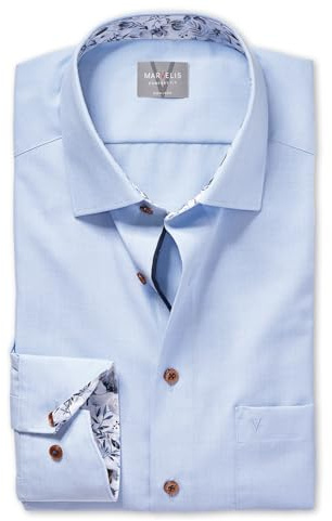 Marvelis Herren Businesshemd Langarm 700014,Einfarbig,Comfort fit,New Kent