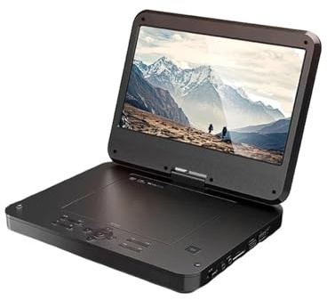 CVFRDD Lettore HD Portatile Pieghevole e Rotante, TV Digitale multimediale Mobile, Supporto for la Riproduzione Locale su Disco U.