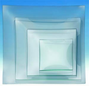 Glasteller viereckig 10x10cm