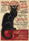 onthewall Chat Noir Art Poster Print by Théophile-Alexandre Steinlen 1898 (OTW 0035), weiß, OTW0035d, 30 x 40 cm